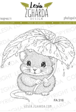 Lesia Zgharda Lesia Zgharda Stamp “Rat under the Leaf” FA316