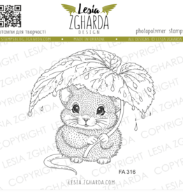Lesia Zgharda Lesia Zgharda Stamp “Rat under the Leaf” FA316