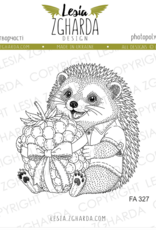 Lesia Zgharda Lesia Zgharda Stamp “Hedgehog with a Berry Gift” FA327