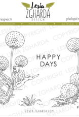 Lesia Zgharda Lesia Zgharda Stamp Set “Dandelions with Sentiments ‘Happy Days’” FL413