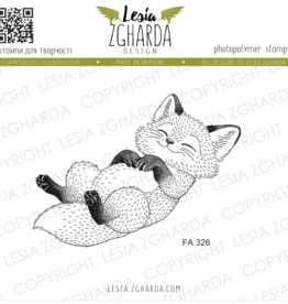 Lesia Zgharda Lesia Zgharda Stamp “Sleeping Fox Cub” FA326