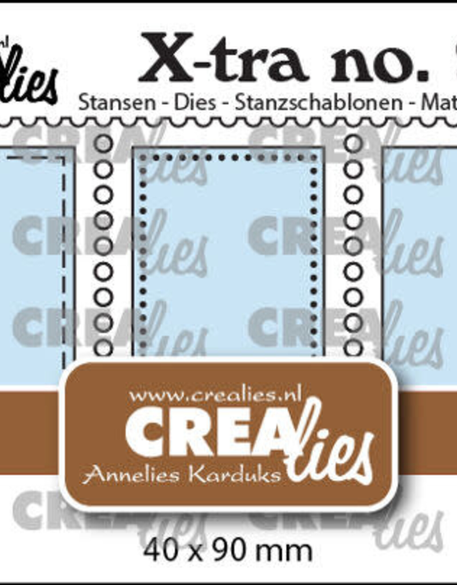 Crealies Crealies  X-tra stansen no. 98, 3 postzegels op een rij verticaal  CLXtra98