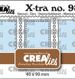Crealies Crealies  X-tra stansen no. 98, 3 postzegels op een rij verticaal  CLXtra98