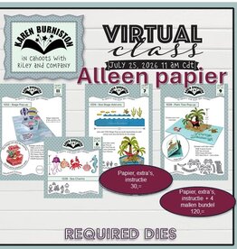 Karen Burniston Karen Burniston virtual class 25 juli 2026  ALLEEN PAPIER