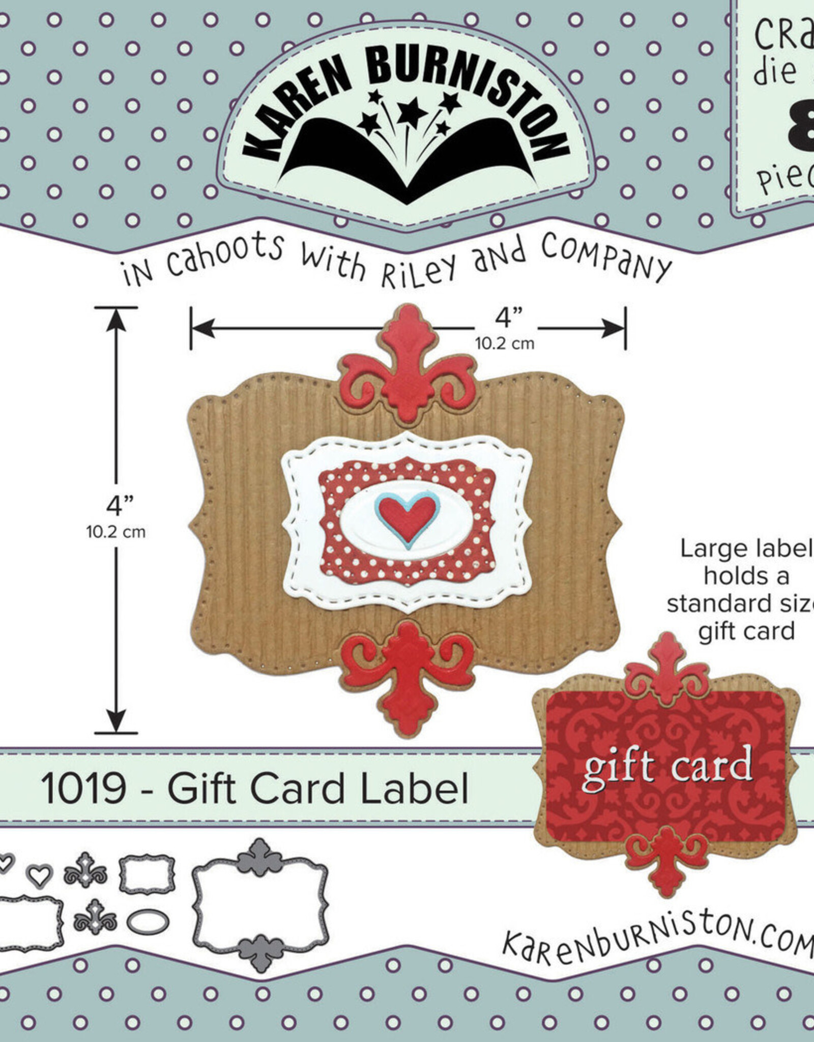 Karen Burniston Karen Burniston Gift card label 1019