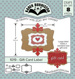 Karen Burniston Karen Burniston Gift card label 1019