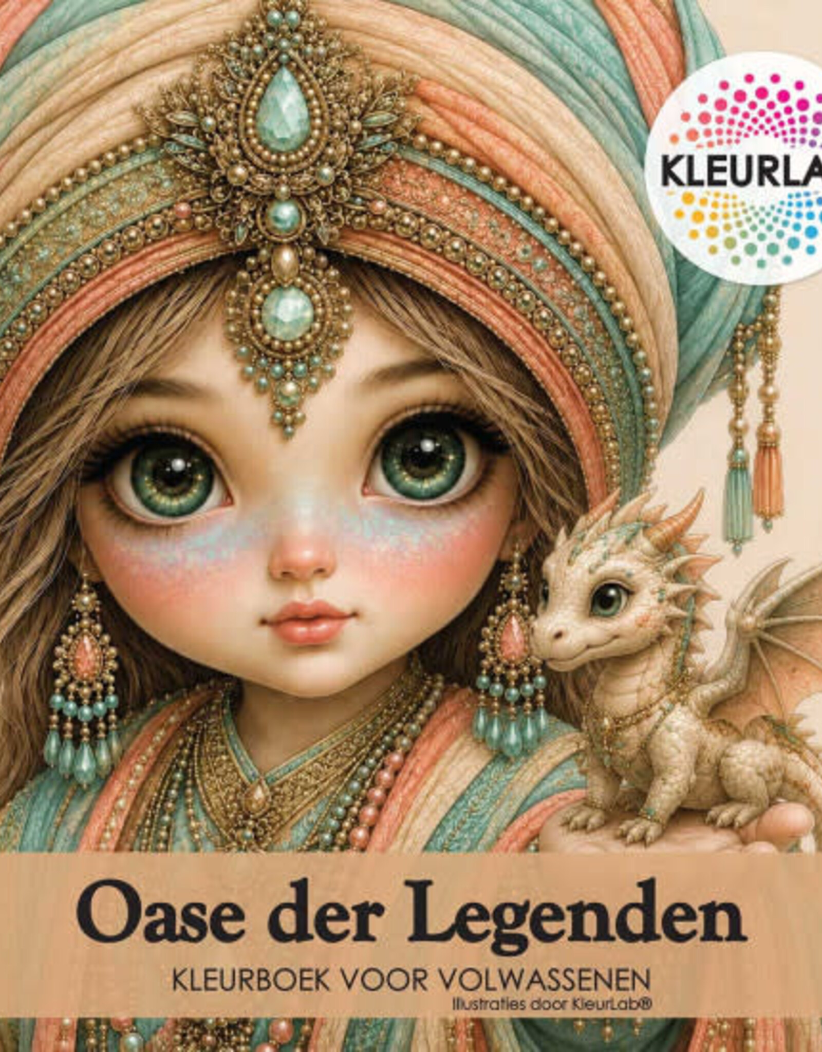 KleurLab KleurLab, Kleurboek,  Oase de Legenden, Kleurboek voor volwassenen