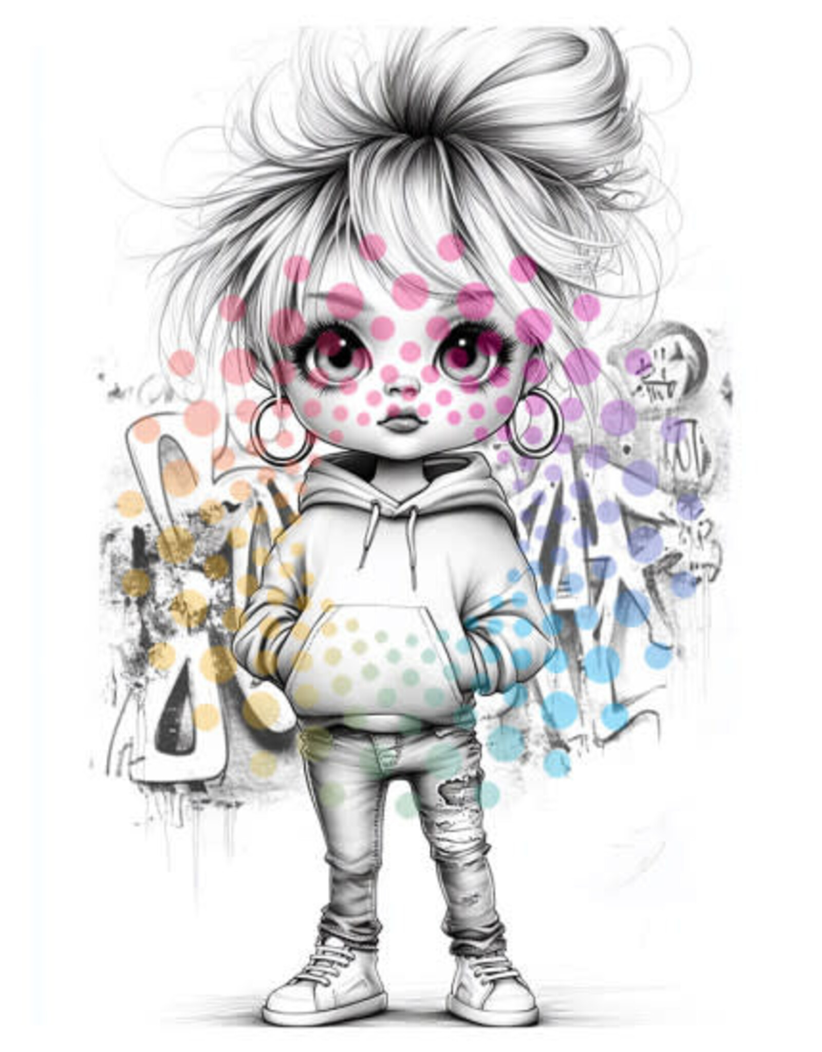KleurLab KleurLab,  Chibi Girls , Kleurboek voor volwassenen