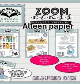 Karen Burniston Karen Burniston Zoomclass 22  Augustus 2026  ALLEEN PAPIER