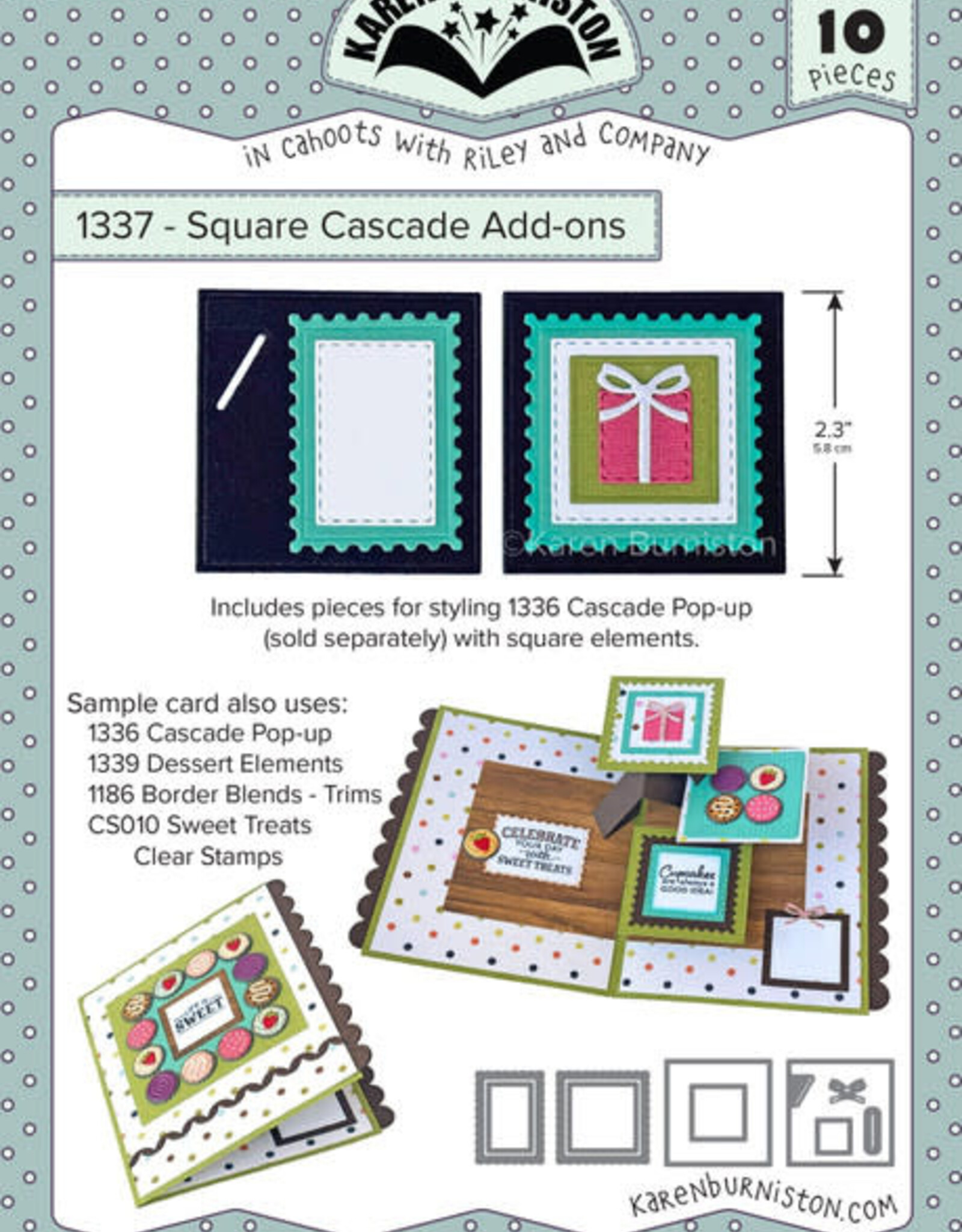 Karen Burniston Karen Burniston Square Cascade  Add-ons  1337