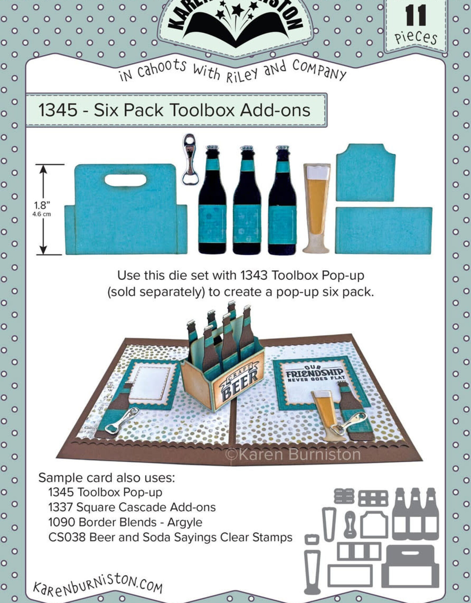 Karen Burniston Karen Burniston  Six Pack Tool box Add-ons  1345