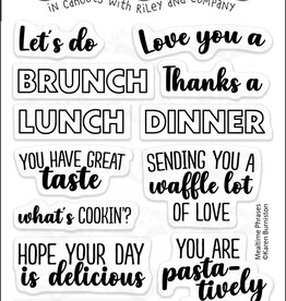 Karen Burniston Karen Burniston  Mealtime Phrases Clear Stamps CS035