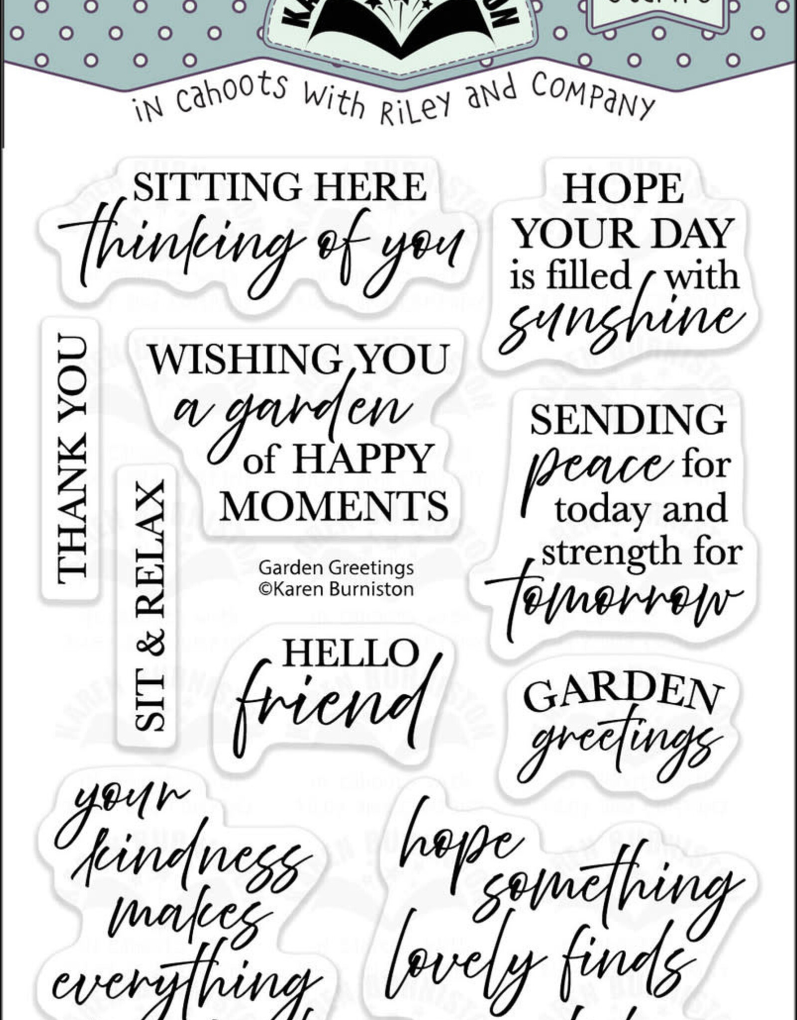Karen Burniston Karen Burniston  Garden Greetings  Clear Stamps CS036
