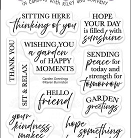Karen Burniston Karen Burniston  Garden Greetings  Clear Stamps CS036