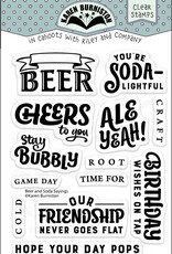 Karen Burniston Karen Burniston  Beer and Soda Sayings  Clear Stamps CS038