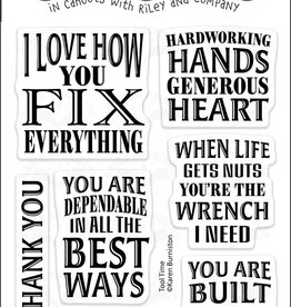 Karen Burniston Karen Burniston Tool Time Sayings Clearstamps CS037
