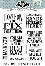 Karen Burniston Karen Burniston Tool Time Sayings Clearstamps CS037