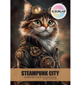 KleurLab KleurLab,  Steampunk City  , Kleurboek voor volwassenen