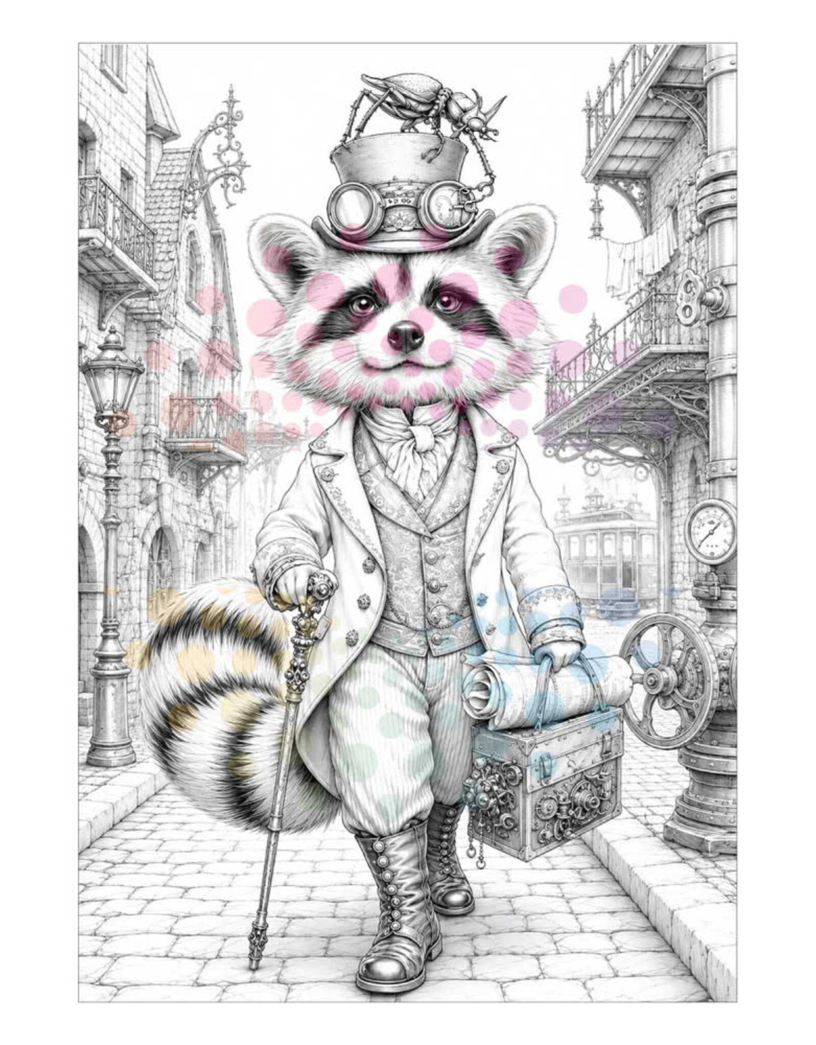 KleurLab KleurLab,  Steampunk City  , Kleurboek voor volwassenen