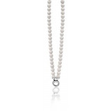Rebel and Rose Necklace pearls white