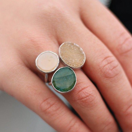 MYA BAY Ring trio pink