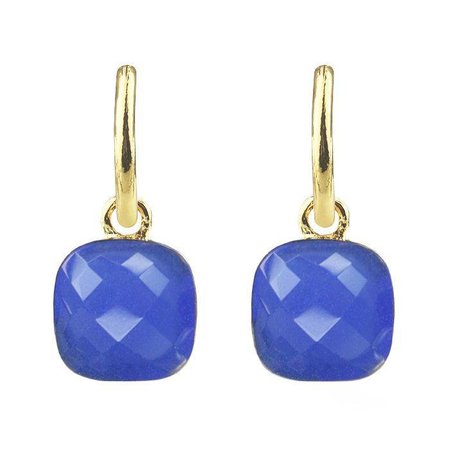 Guess Earrings blue stone