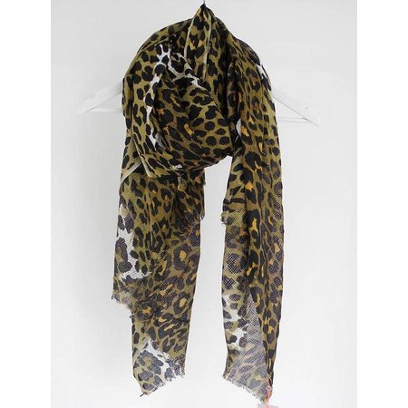 MYA BAY scarf colour green yellow