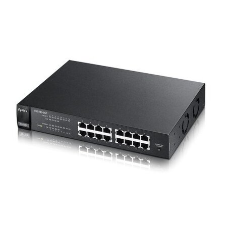 ZyXEL ES1100-16P 16-port FE Unmanaged PoE Switch
