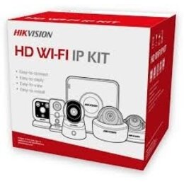 Hikvision WiFI HD camerasysteem met 2 Cube binnen Camera's