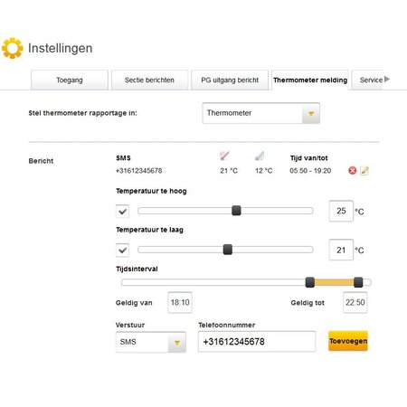 Jablotron JA-111TH BUS temperatuur sensor