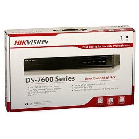 Hikvision DS-7604NI-E1/4P/A 4-Kanaals PoE Netwerk Video Recorder