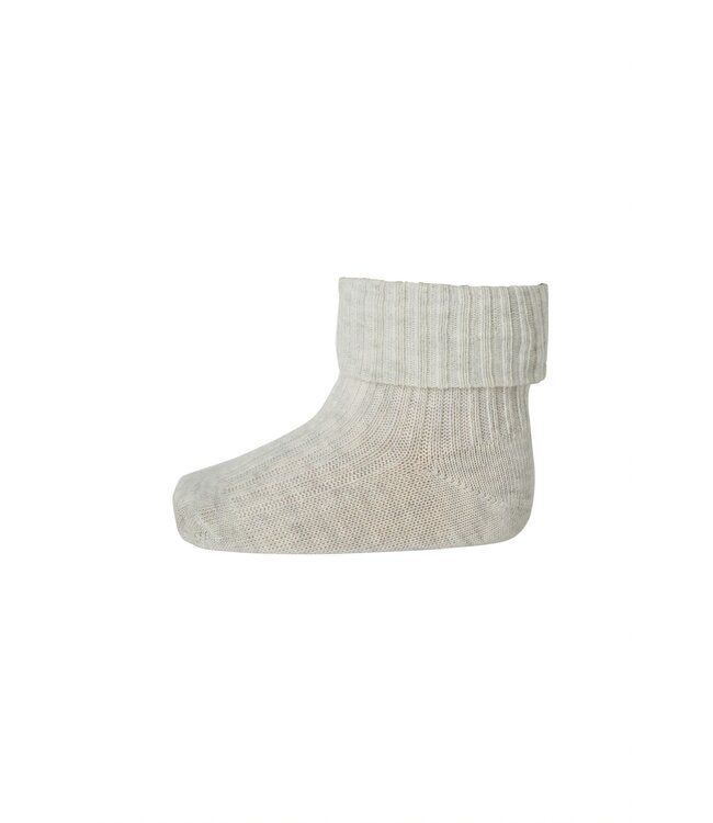 MP Denmark Socks rib cotton creme melange