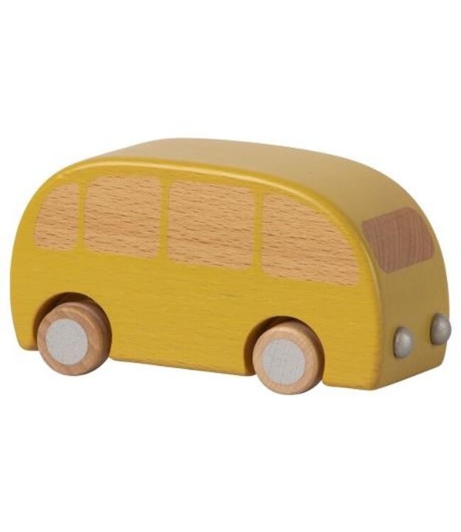 Maileg Maileg miniature wooden bus yellow