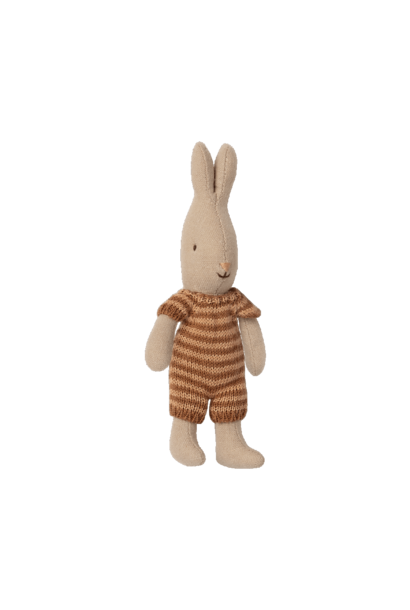 Maileg micro rabbit jumpsuit brown