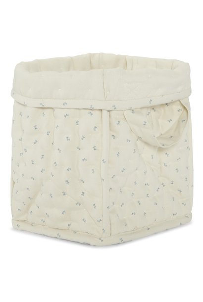 Konges Slojd small quilted box petit bisou blue