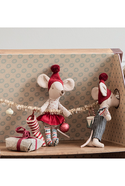 Maileg christmas mouse in matchbox big sister