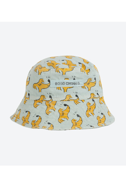 Bobo Choses kids bucket hat sniffy dog all over print