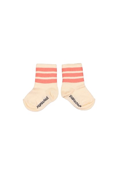 Piupiuchick socks salmon & pink