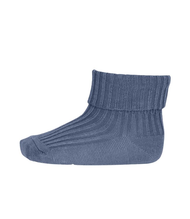 MP Denmark Socks rib cotton stone blue