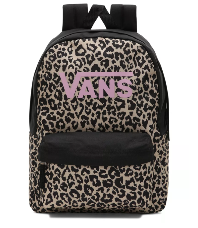 Vans rugzak leopard pink logo