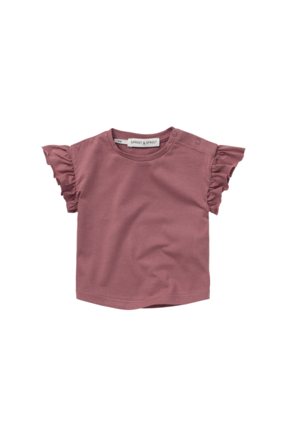Sproet & Sprout baby ruffle t-shirt orchid