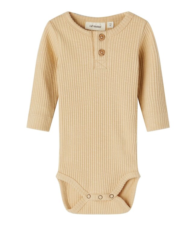 Lil 'Atelier longsleeve romper rajo croissant