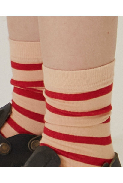 The Campamento socks red stripes