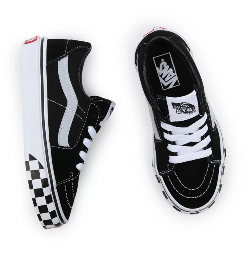 vans sk8 low checkerboard black