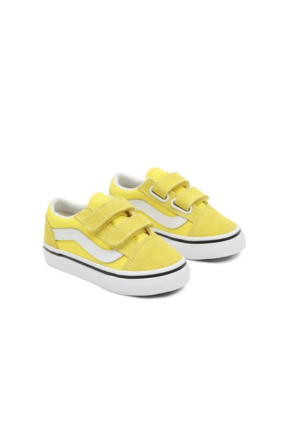 Vans toddler old skool velcro blazing yellow/ white