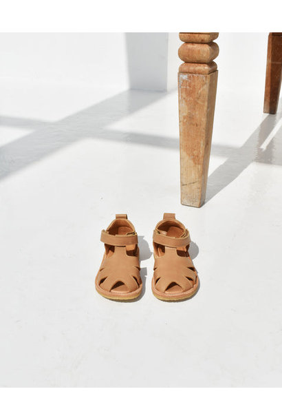 Du Loua Berlin toddler leather sandals du eden nude