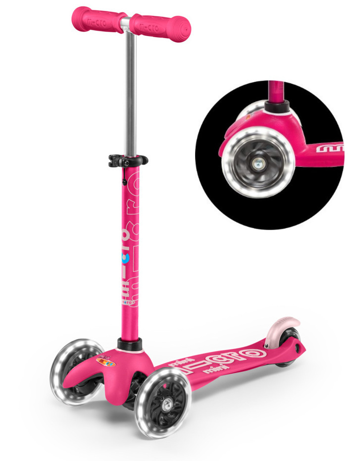 Micro Step mini deluxe LED roze - Wonder for kids