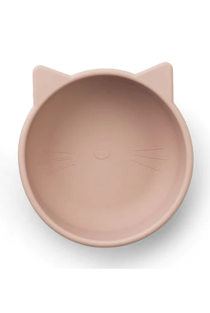 Liewood dinner bowl iggy cat light rose