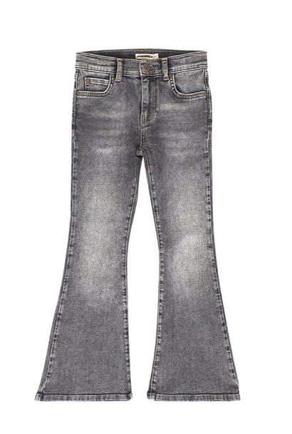 Ammehoela flared denim jeans liv mid grey washed