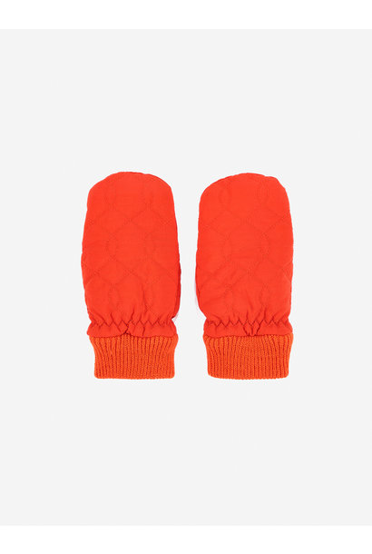 Bobo Choses quilted gloves b.c. red